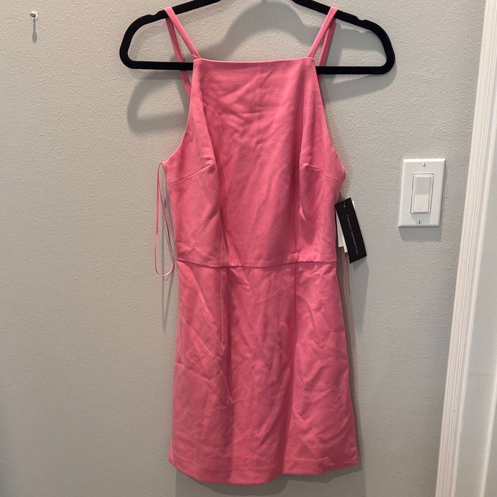 French connection morning glory pink dress